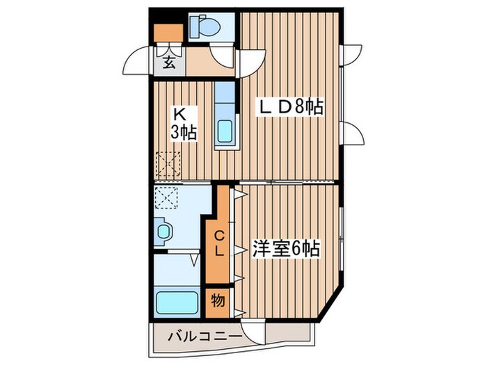 プロムナ－ド５・５の物件間取画像