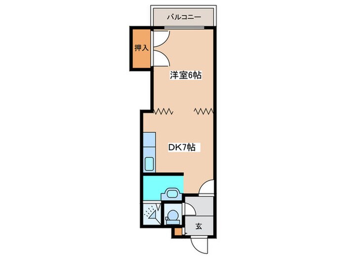 コ－ポラス巴里の物件間取画像