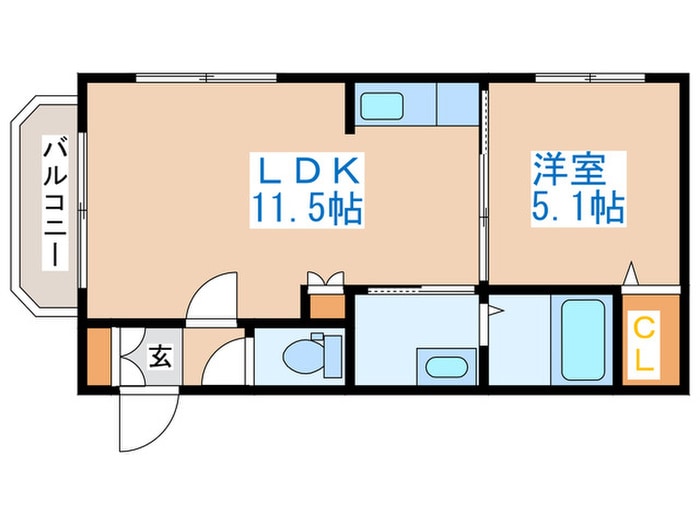 マンションむらかみ６の物件間取画像