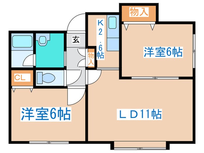 メゾンドゥーズの物件間取画像