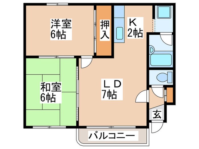 グリーンサイドテリアの物件間取画像