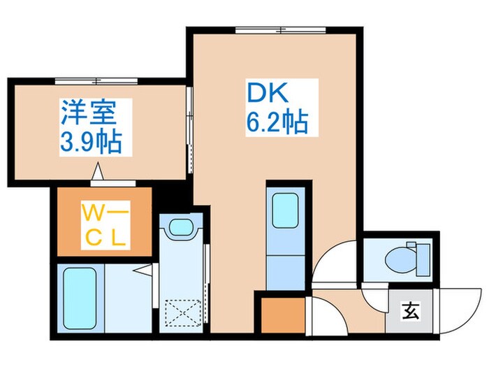 サンヴィレッジ琴似Ⅱの物件間取画像