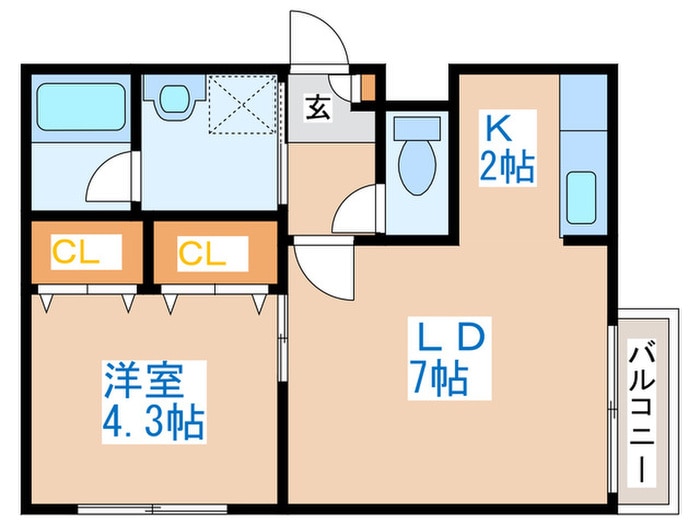 プライムシ－ンの物件間取画像