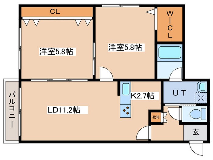 アスティル伏見の物件間取画像