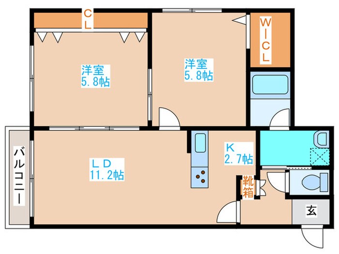 アスティル伏見の物件間取画像