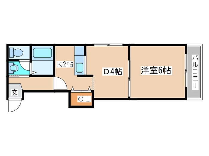 パレノ－ル山鼻南１８条の物件間取画像