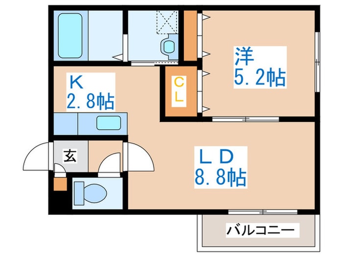 コムズ宮の沢の物件間取画像