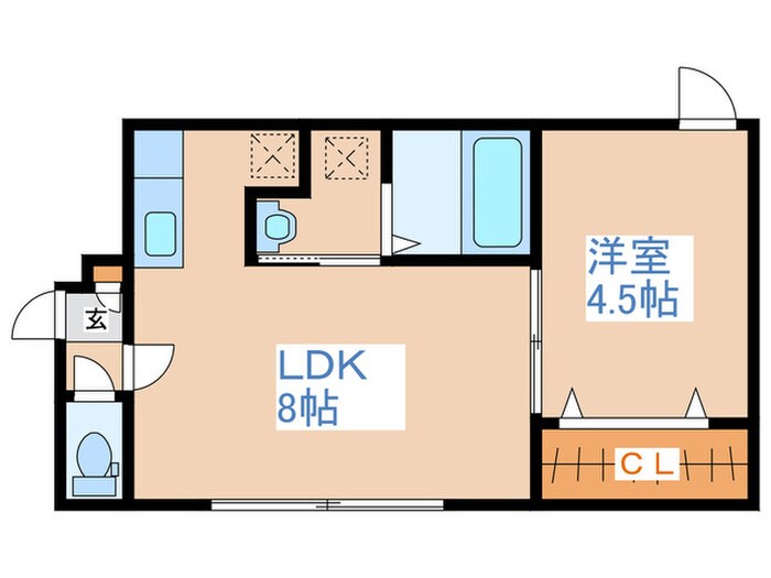 ラグジースペース平岸の物件間取画像