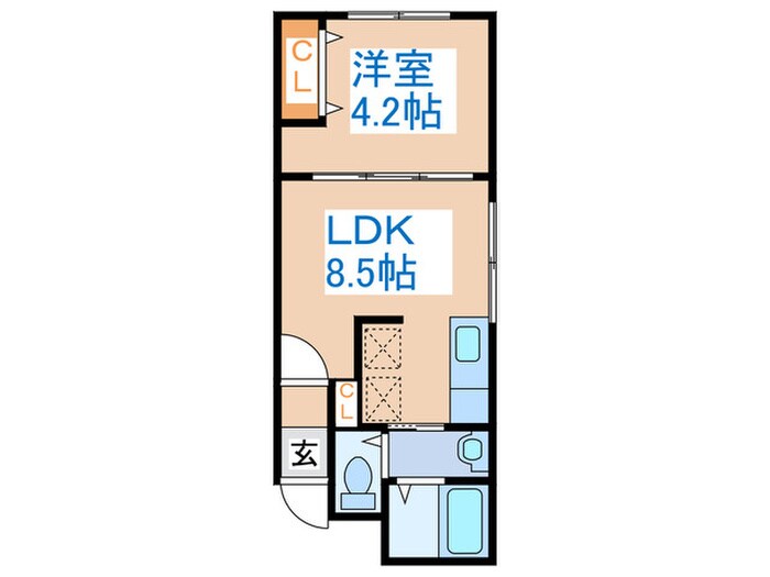 ラフィーネ円山公園・華の物件間取画像