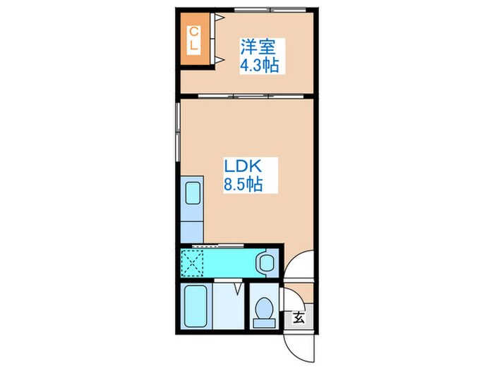 ラフィーネ円山公園　煌の物件間取画像