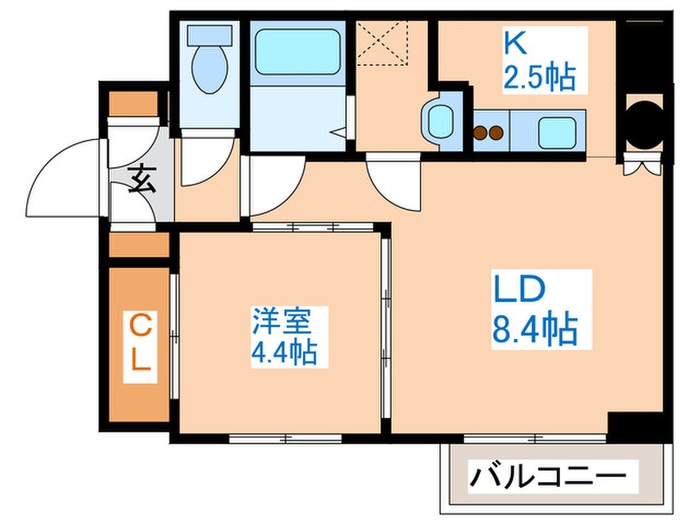 シャルム大通東の物件間取画像