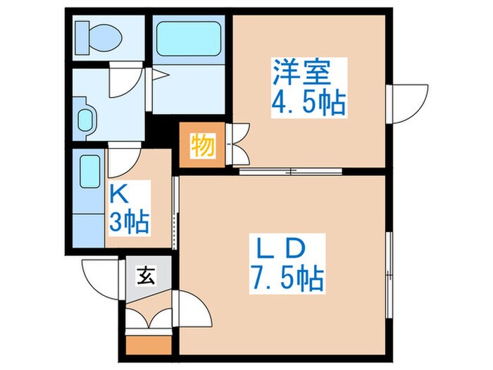 アイビル西町北の物件間取画像