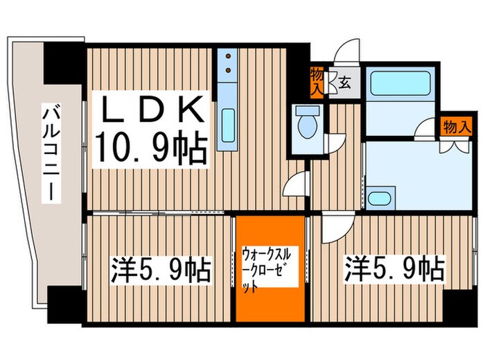 ラフィネ桑園の物件間取画像