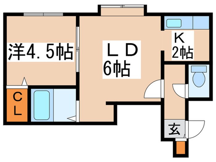 ＥＳＮＯＲＤ　Ｎ１９の物件間取画像