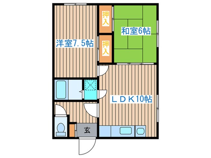 第3安住アパートの物件間取画像