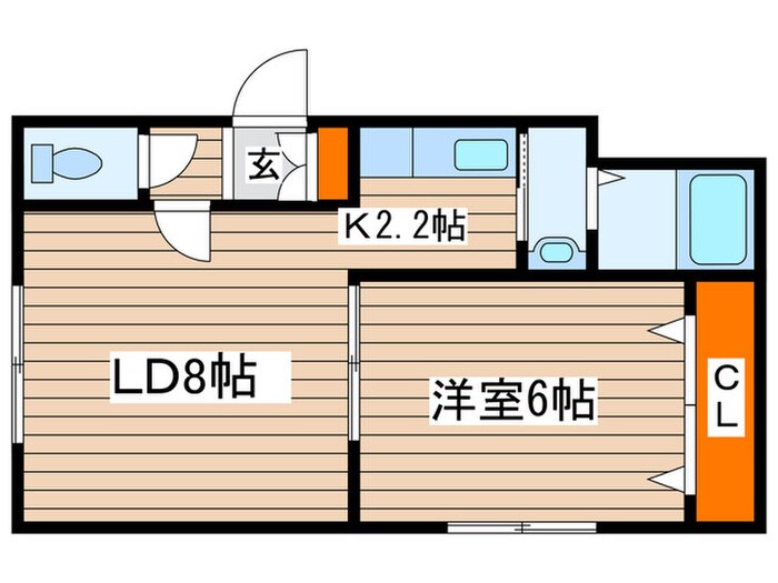 クレセールＮ１８の物件間取画像