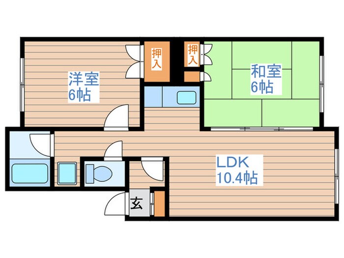コ－ポはるかの物件間取画像