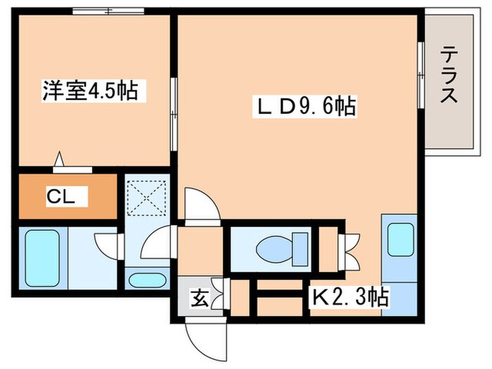 patio東区役所前の物件間取画像