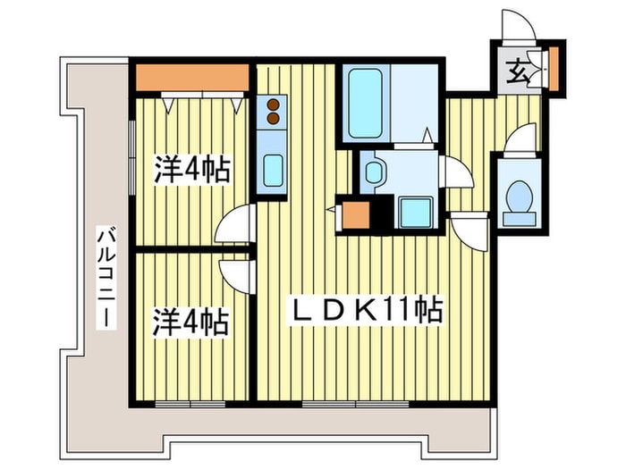 ＵＵＲコ－ト札幌北三条の物件間取画像