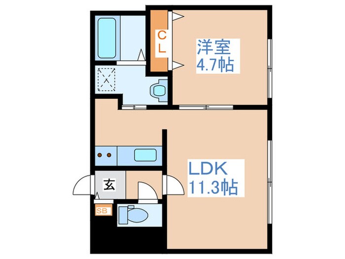 グランスクエアⅡの物件間取画像