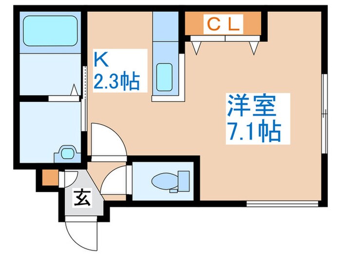 フロスプローヴァの物件間取画像