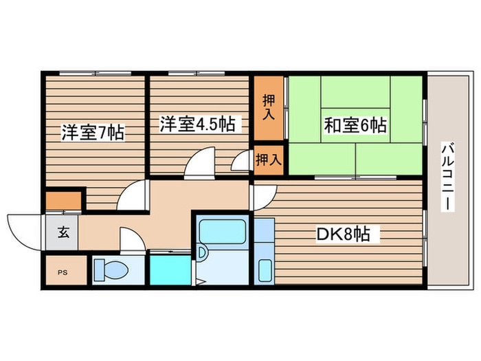 パレ宮ノ森の物件間取画像