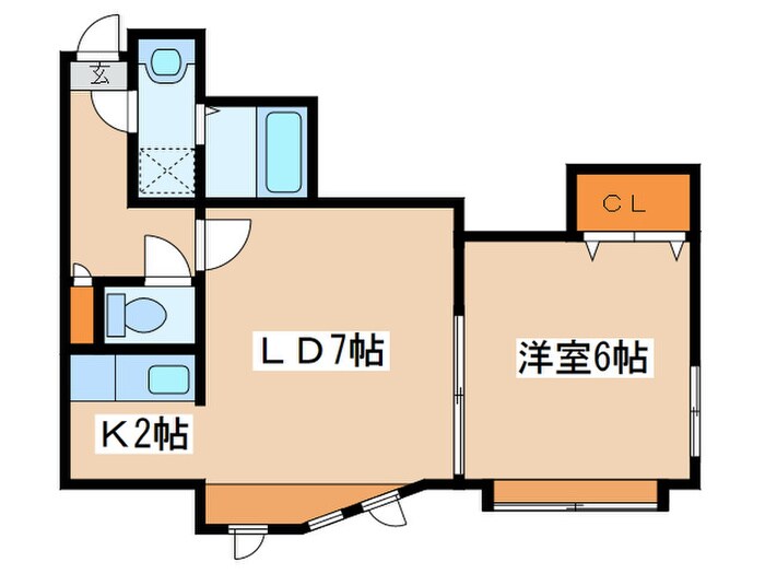 ソティーヌ（栄通）の物件間取画像