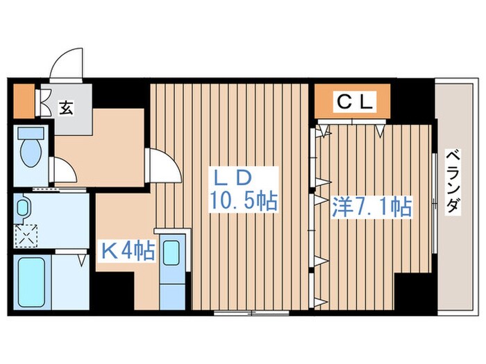 レジディア札幌駅ノースの物件間取画像