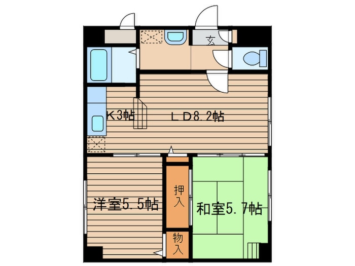 藤井ビル北１７条の物件間取画像