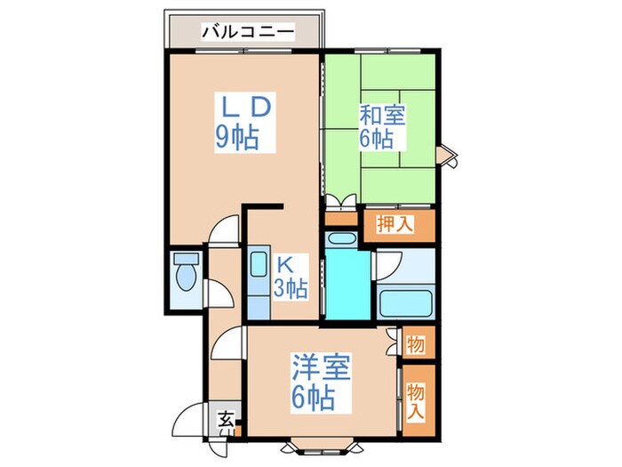 オ－クヒルズ87の物件間取画像