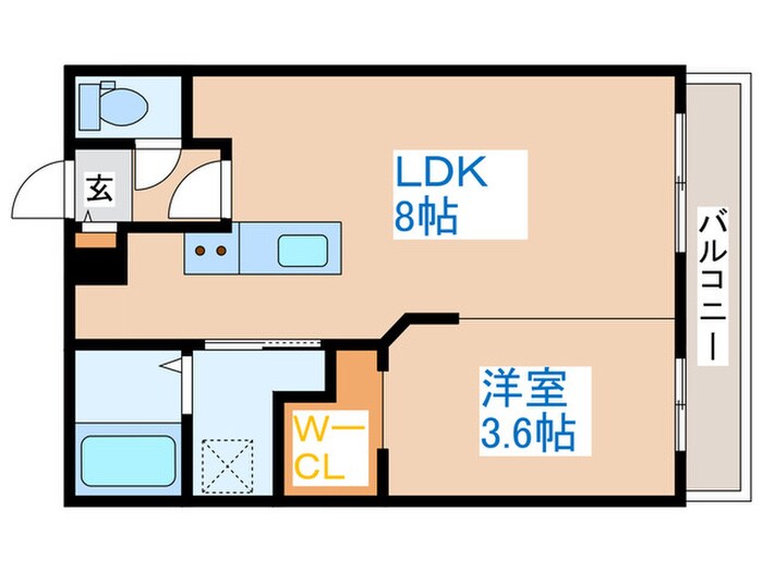 エアフォルク発寒南の物件間取画像