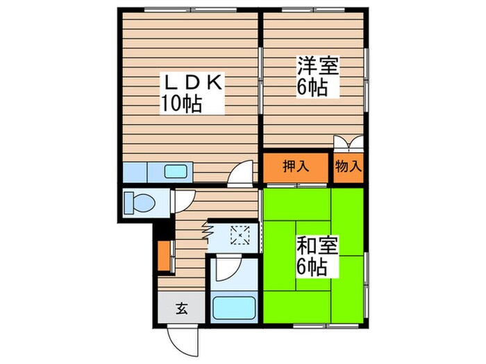 シャト－西川の物件間取画像