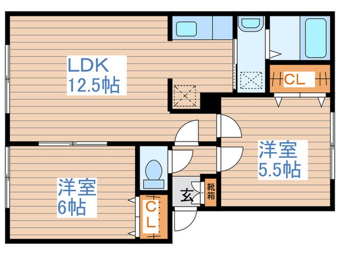 ルミエ－ルＨＩＤＥの物件間取画像