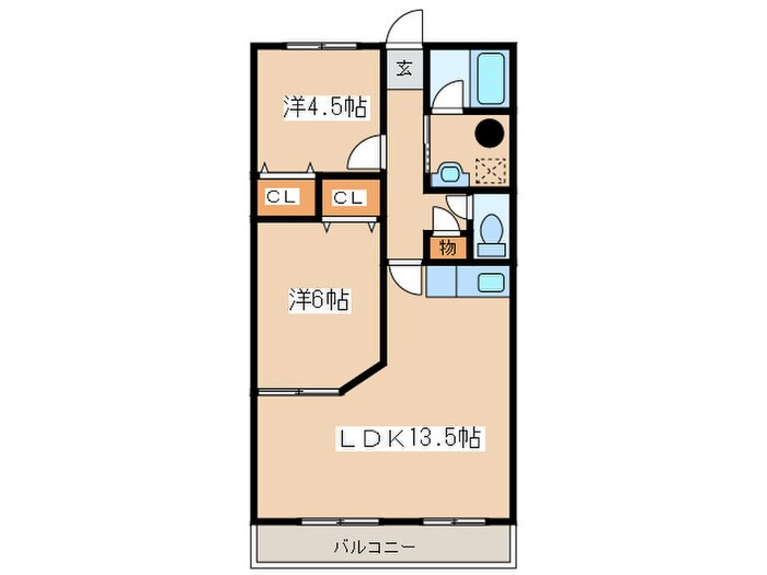 ＣＡＳＡオクムラの物件間取画像