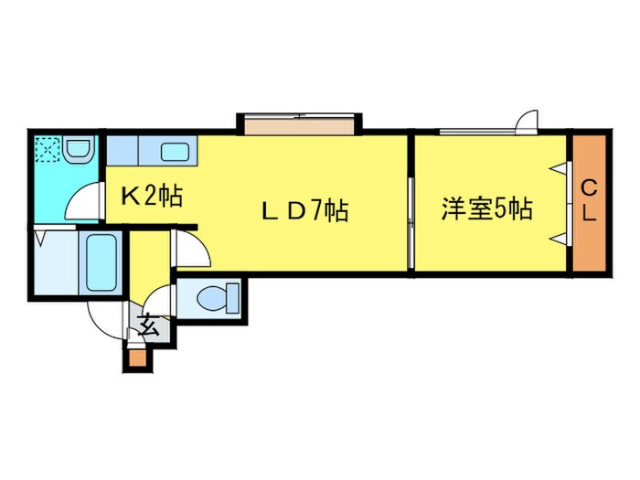 ガーネット白石の物件間取画像