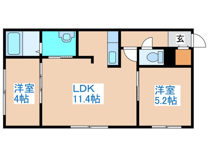 PINN　S7W11の物件間取画像