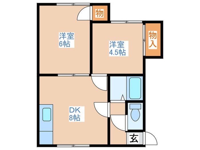 フジハウス２の物件間取画像