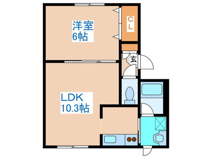 メゾンカイエンヌの物件間取画像