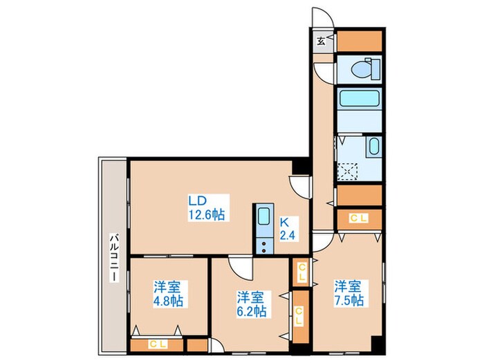 Presidence西町の物件間取画像