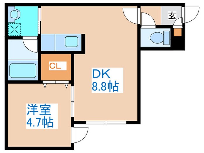 アム－ル大通東の物件間取画像