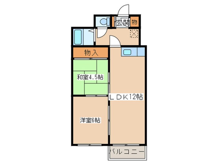 宮口コーポの物件間取画像