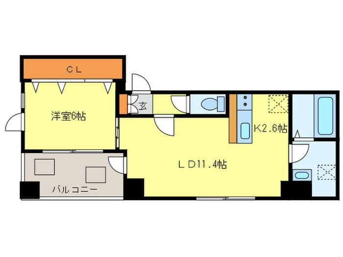 MODENA医大前の物件間取画像