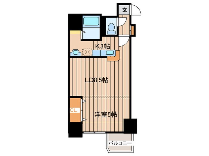 コトン大通中央の物件間取画像