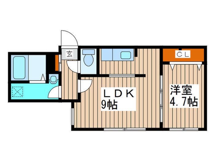 ミカーサＮ26の物件間取画像