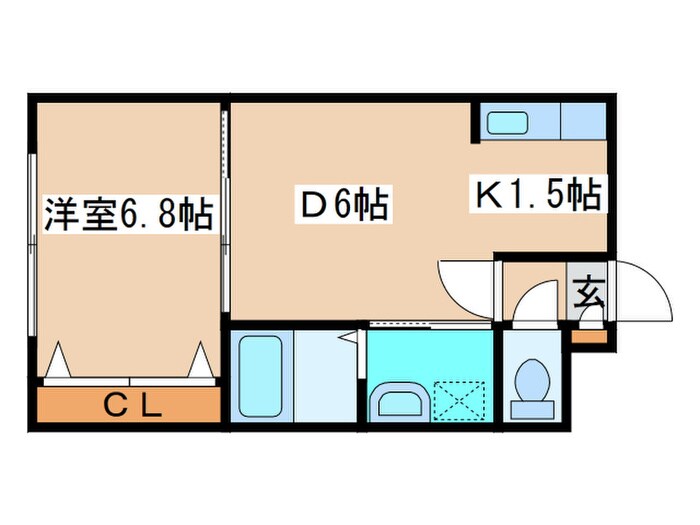 カーサ菊水の物件間取画像