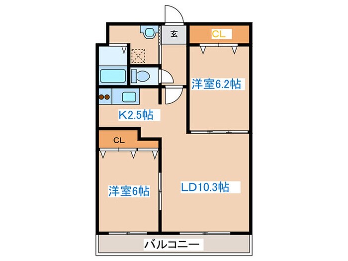 クリーンコンフォートの物件間取画像