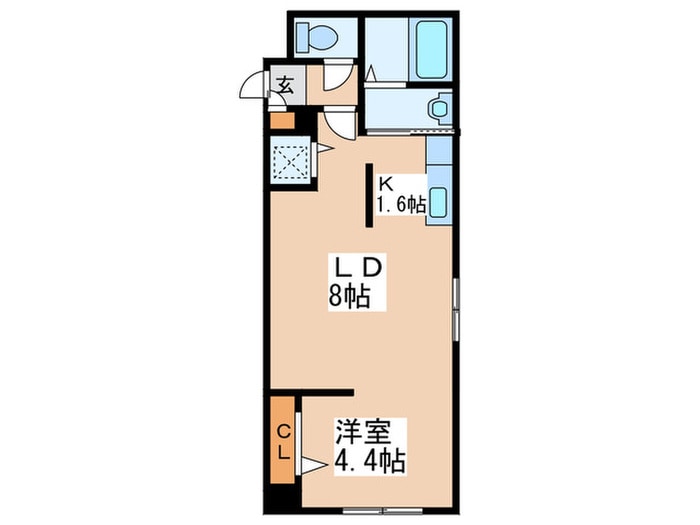 CalmResidence美園の物件間取画像