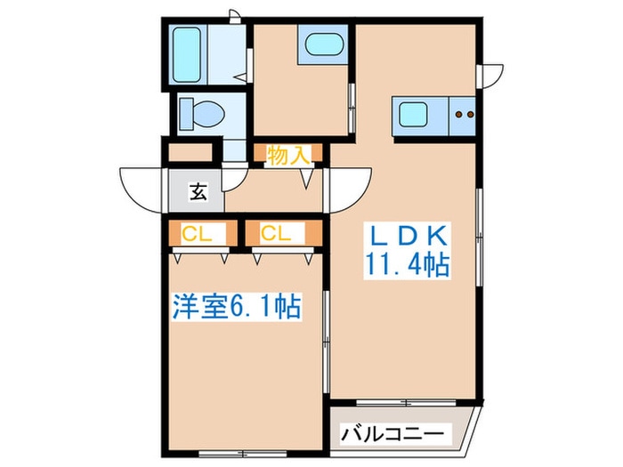 アバンティ手稲本町の物件間取画像