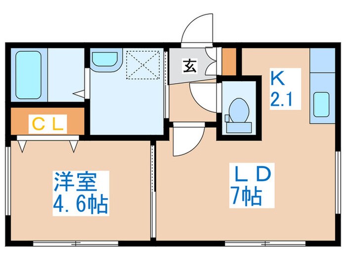 HAPPINESS発寒の物件間取画像