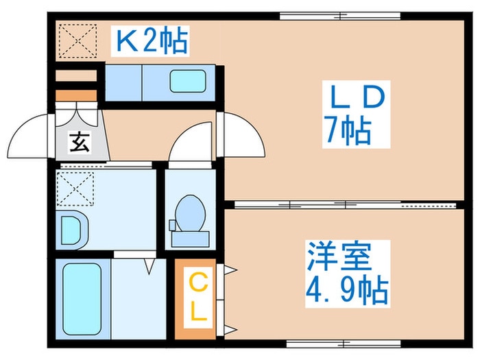 HAPPINESS発寒の物件間取画像